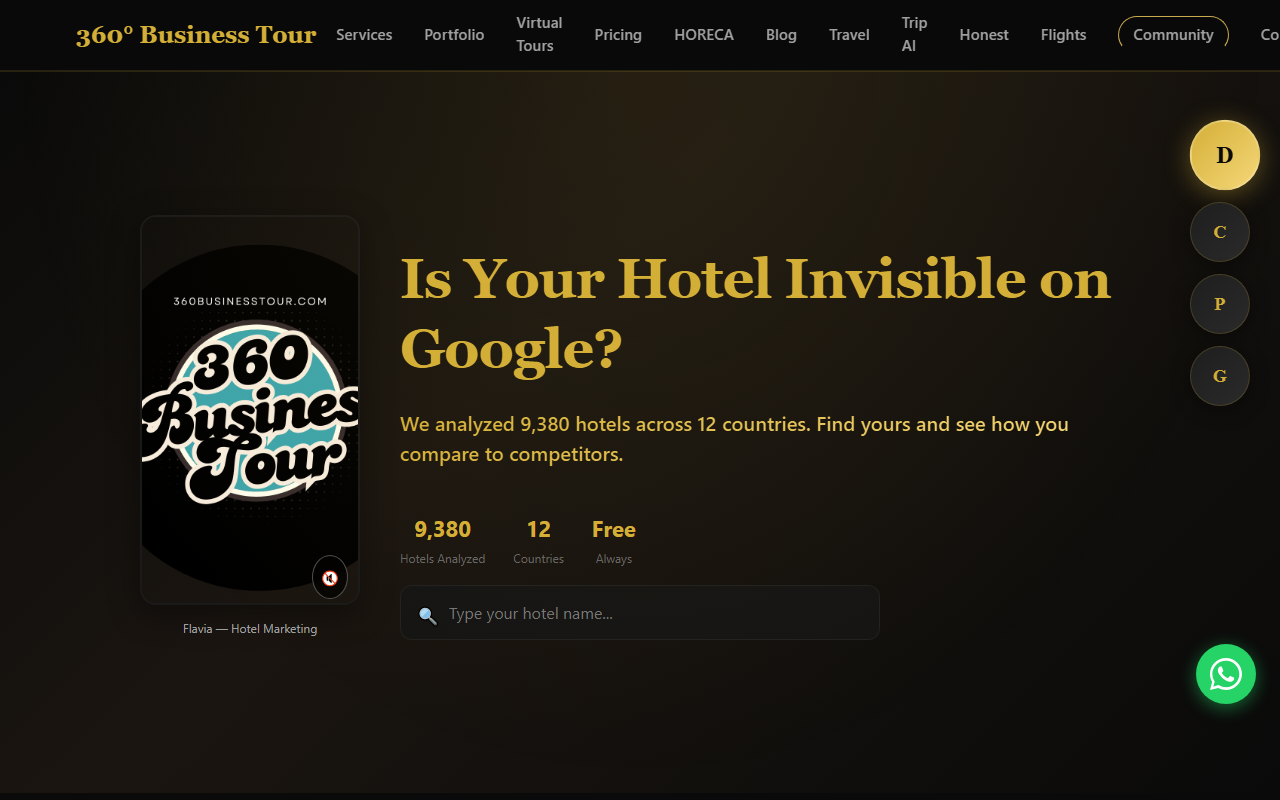360businesstour.com screenshot