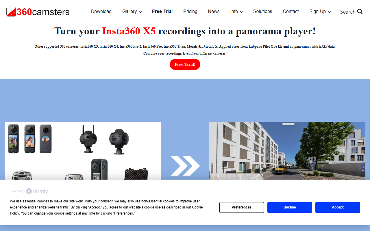 360camsters.com screenshot