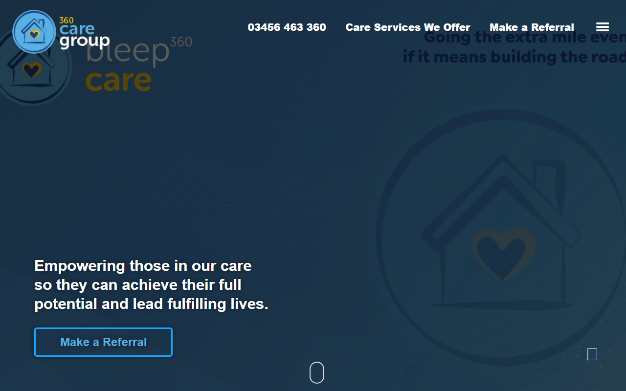 360caregroup.com screenshot
