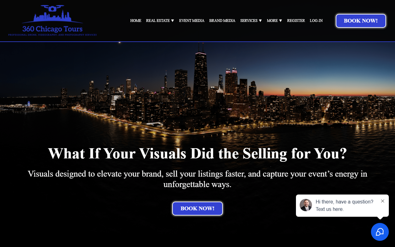 360chicagotours.com screenshot