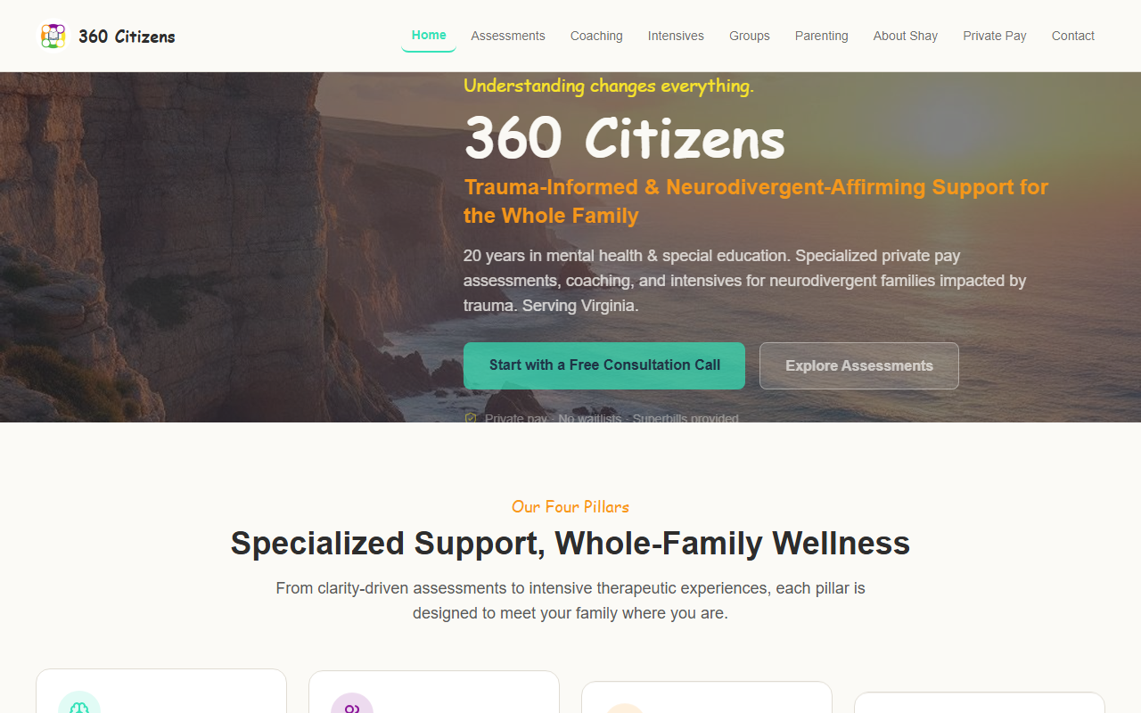 360citizens.com screenshot