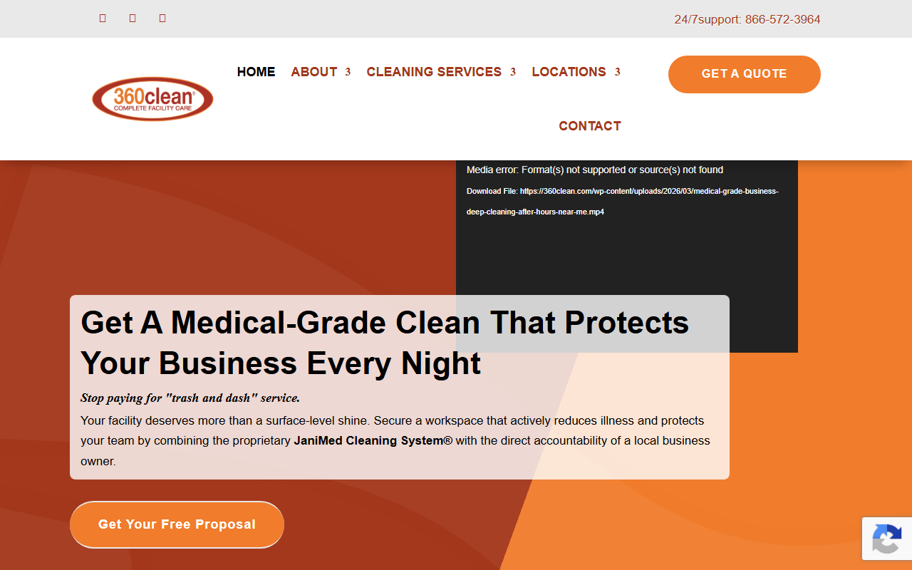 360cleanchicago.com screenshot