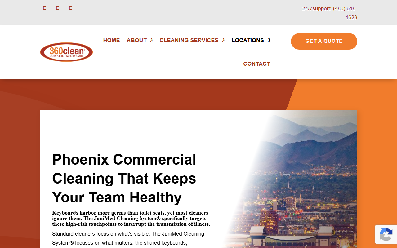 360cleanphoenix.com screenshot