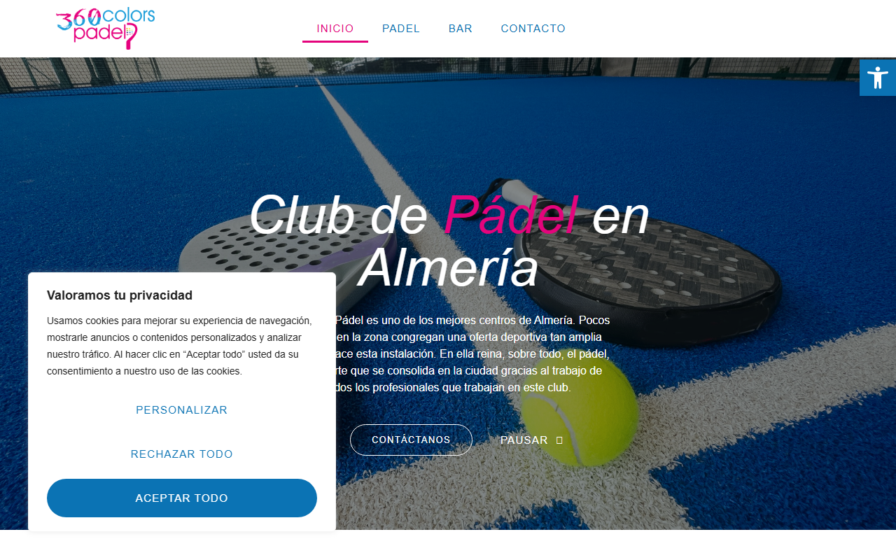 360colorspadel.com screenshot