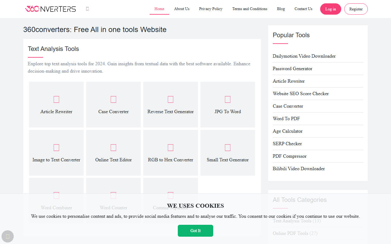 360converters.com screenshot