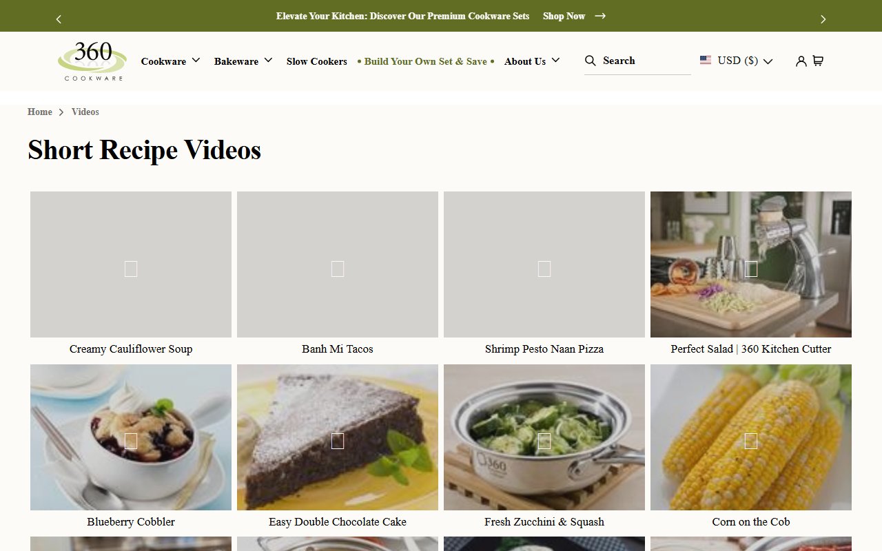 360cookingshow.com screenshot