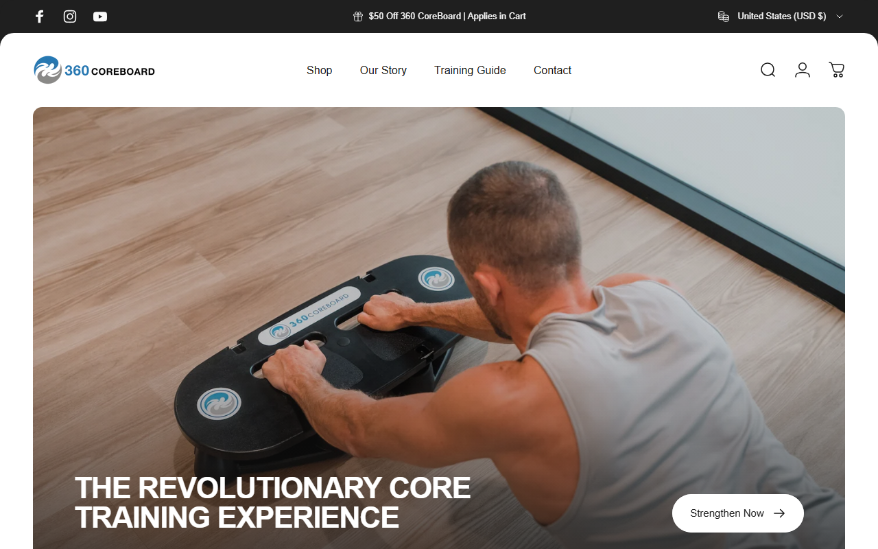 360coreboard.com screenshot