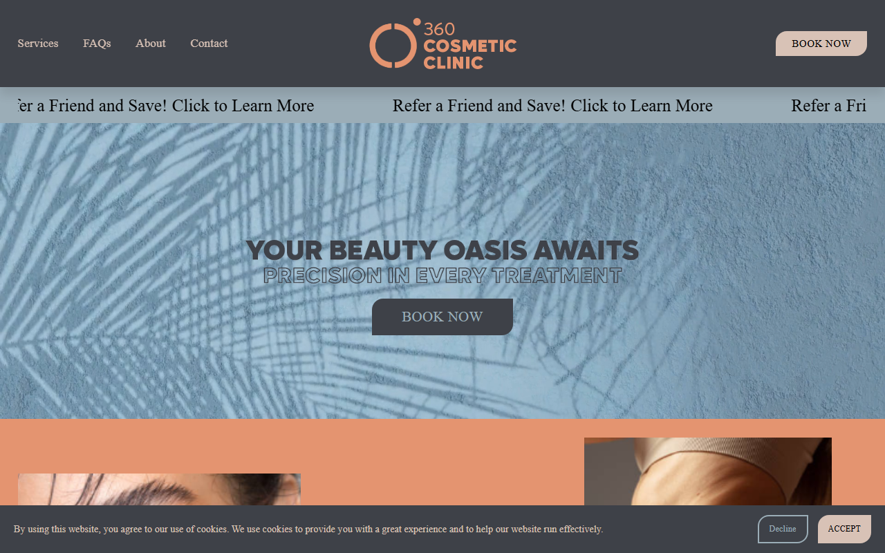 360cosmeticlaser.com screenshot