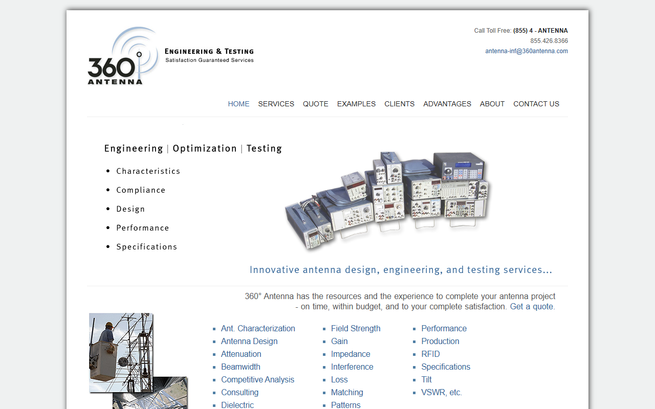 360degreeantenna.com screenshot