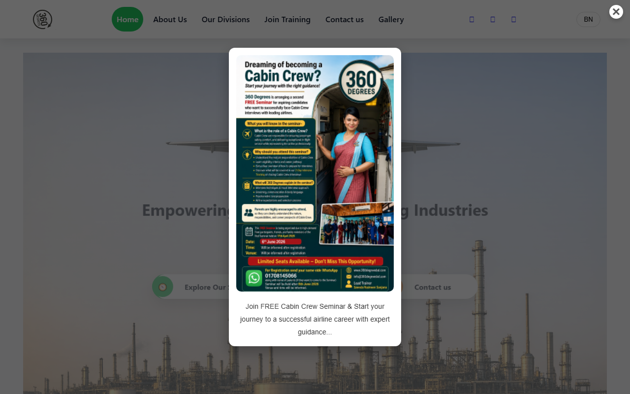 360degreesbd.com screenshot