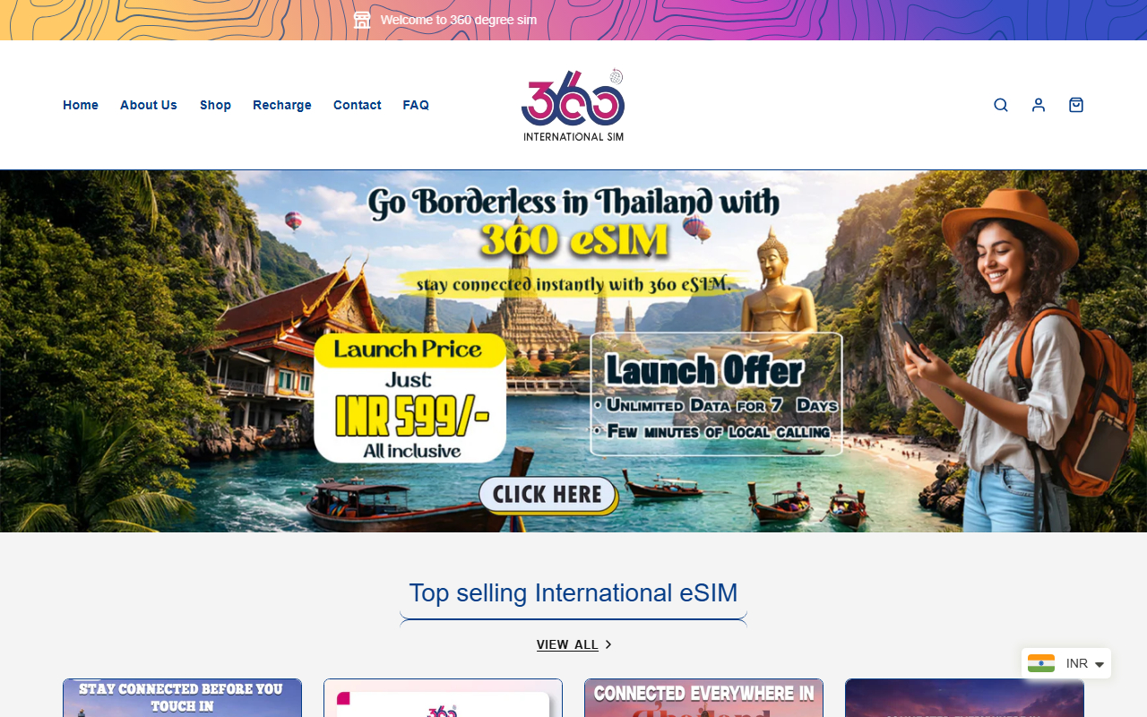 360degreesims.com screenshot