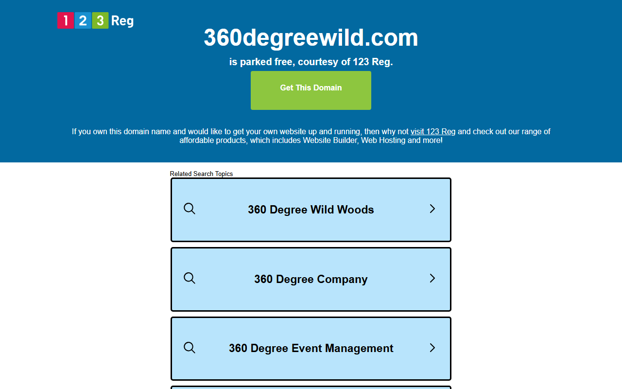 360degreewild.com screenshot