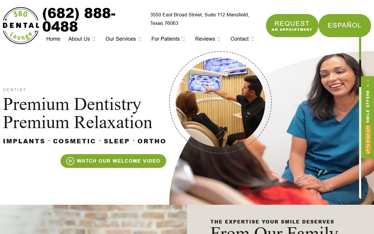 360dentallounge.com screenshot