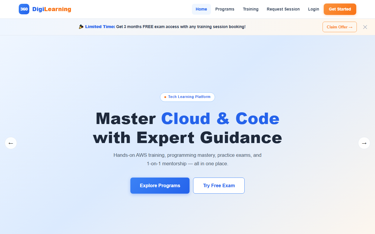 360digilearning.com screenshot