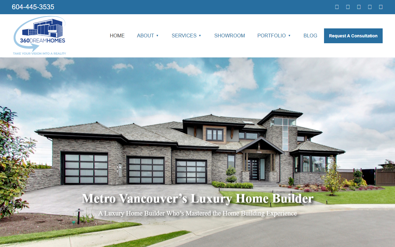 360dreamhomes.com screenshot