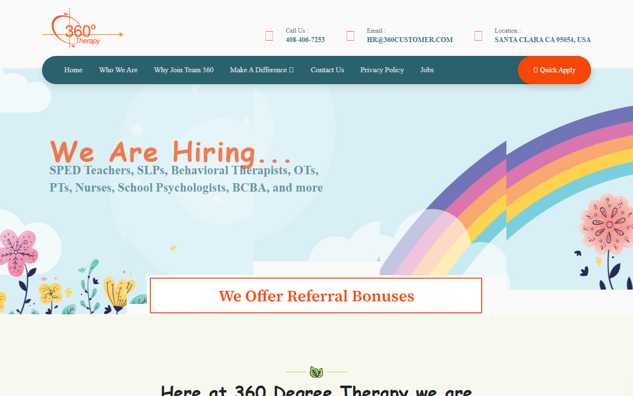 360dtherapy.com screenshot
