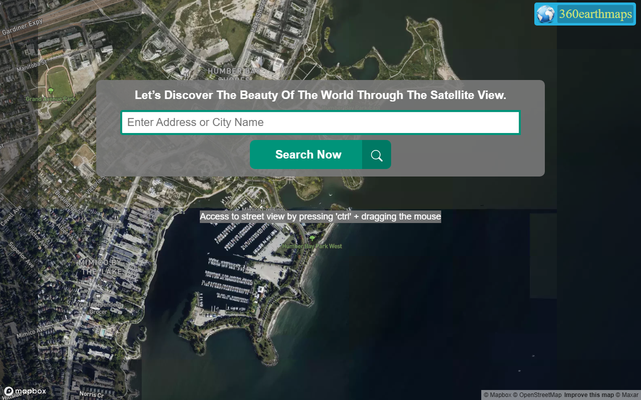 360earthmaps.com screenshot