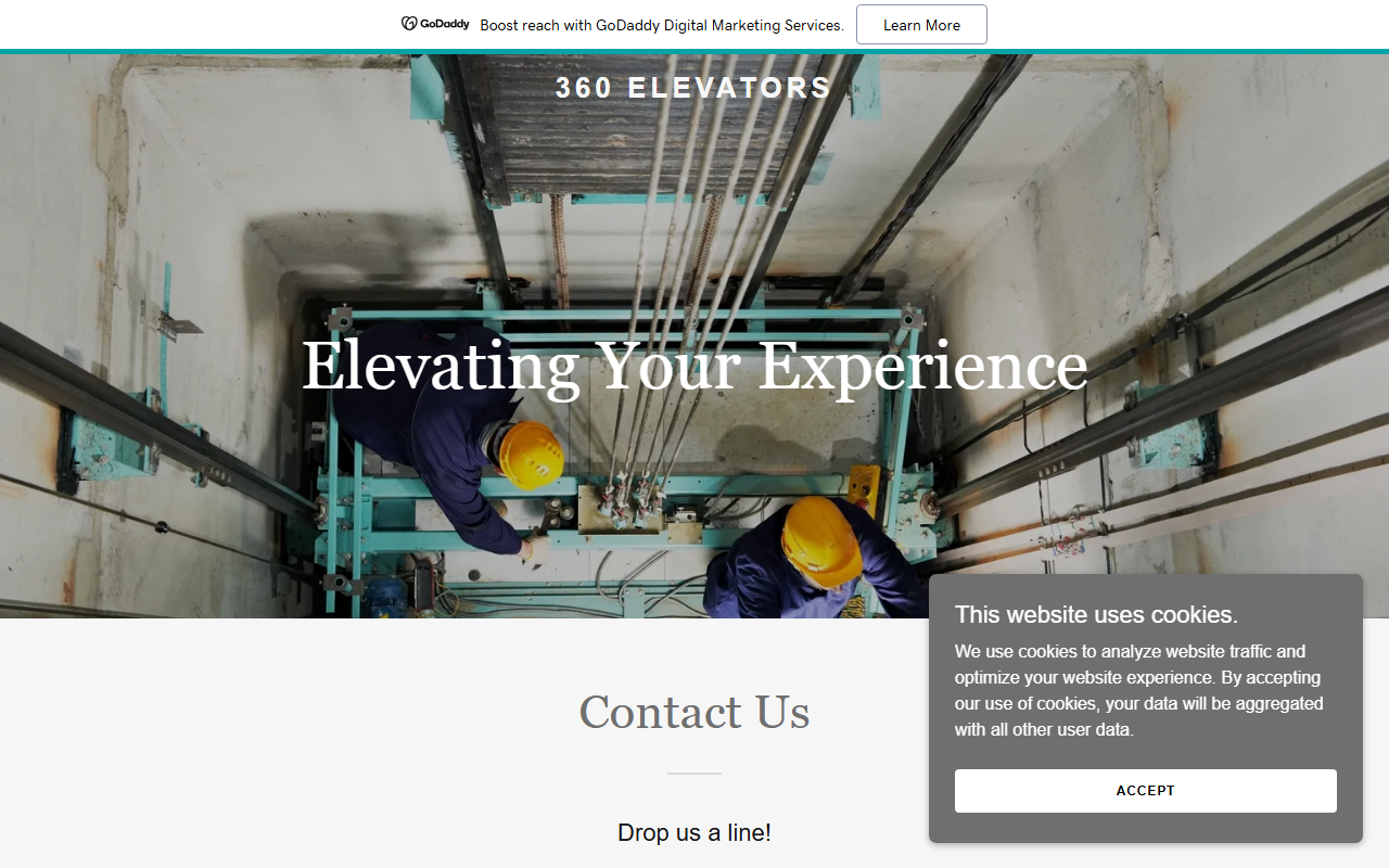 360elevators.com screenshot
