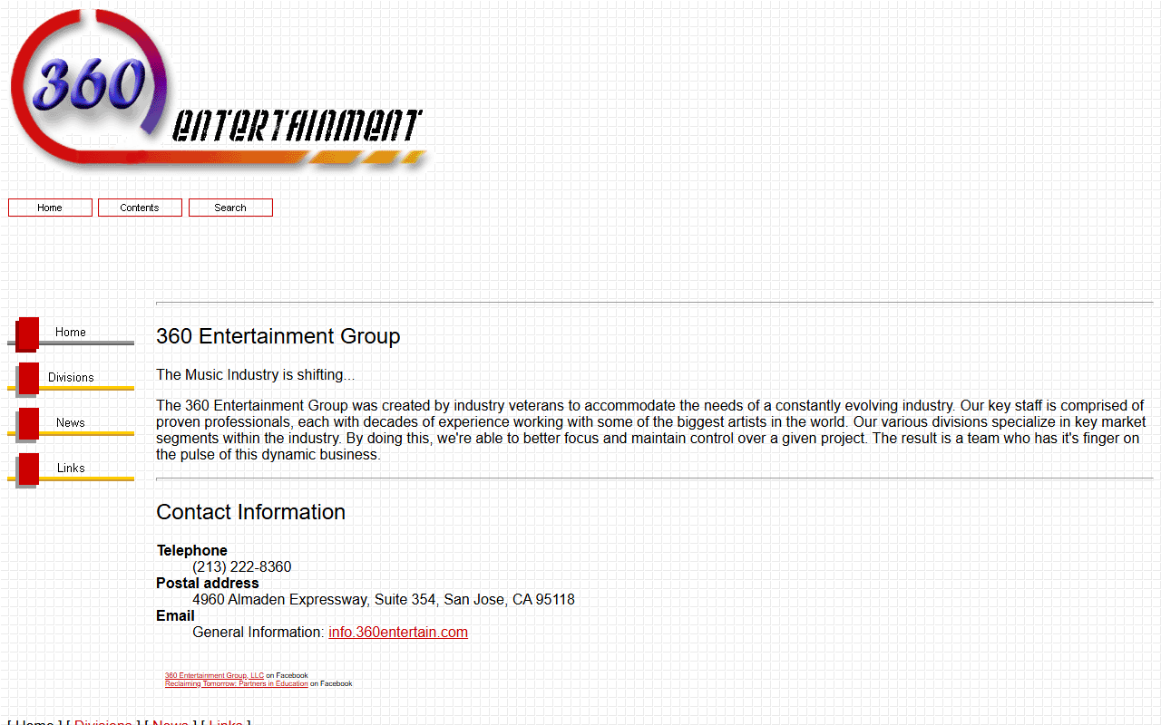 360entertain.com screenshot