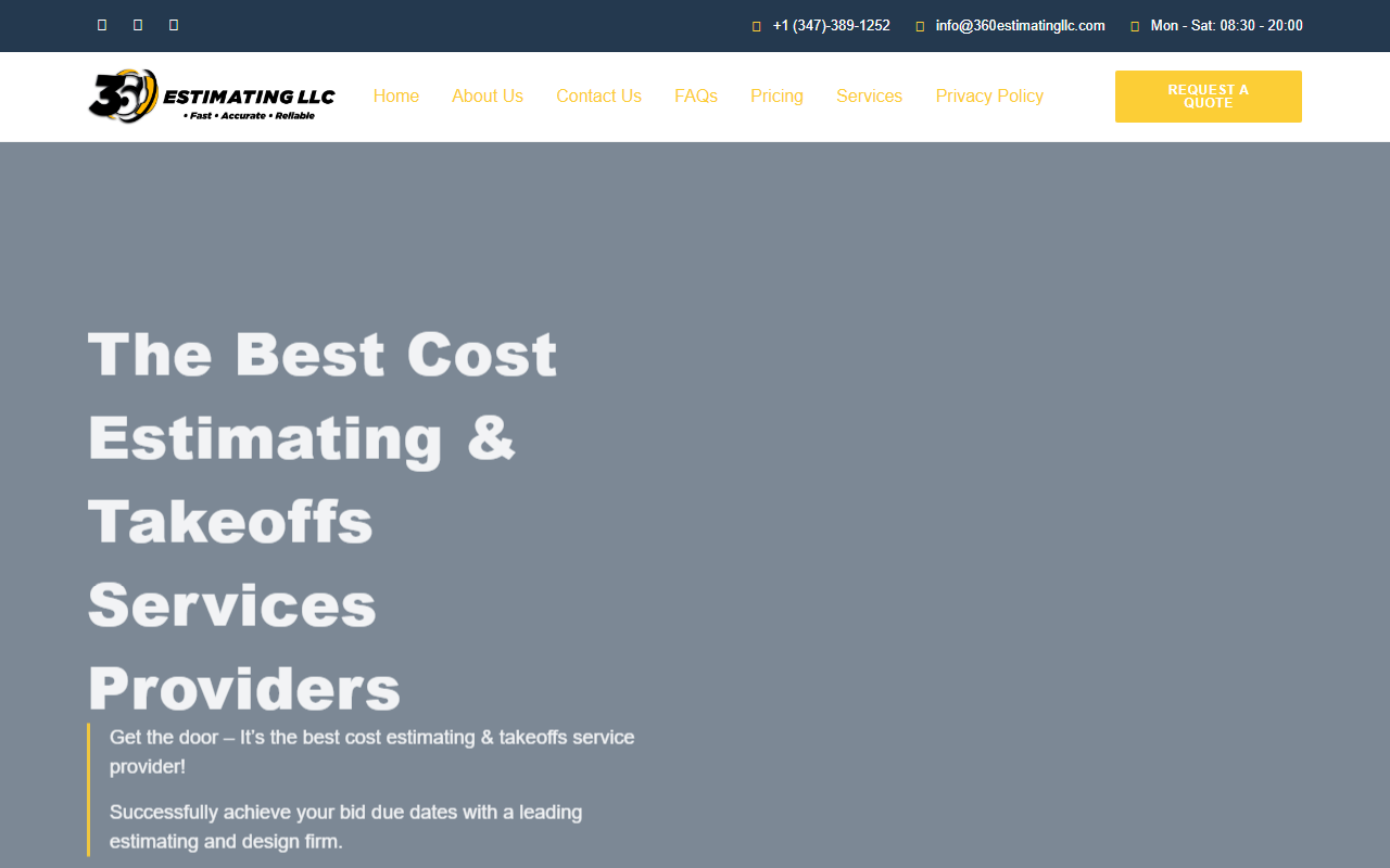 360estimatingllc.com screenshot