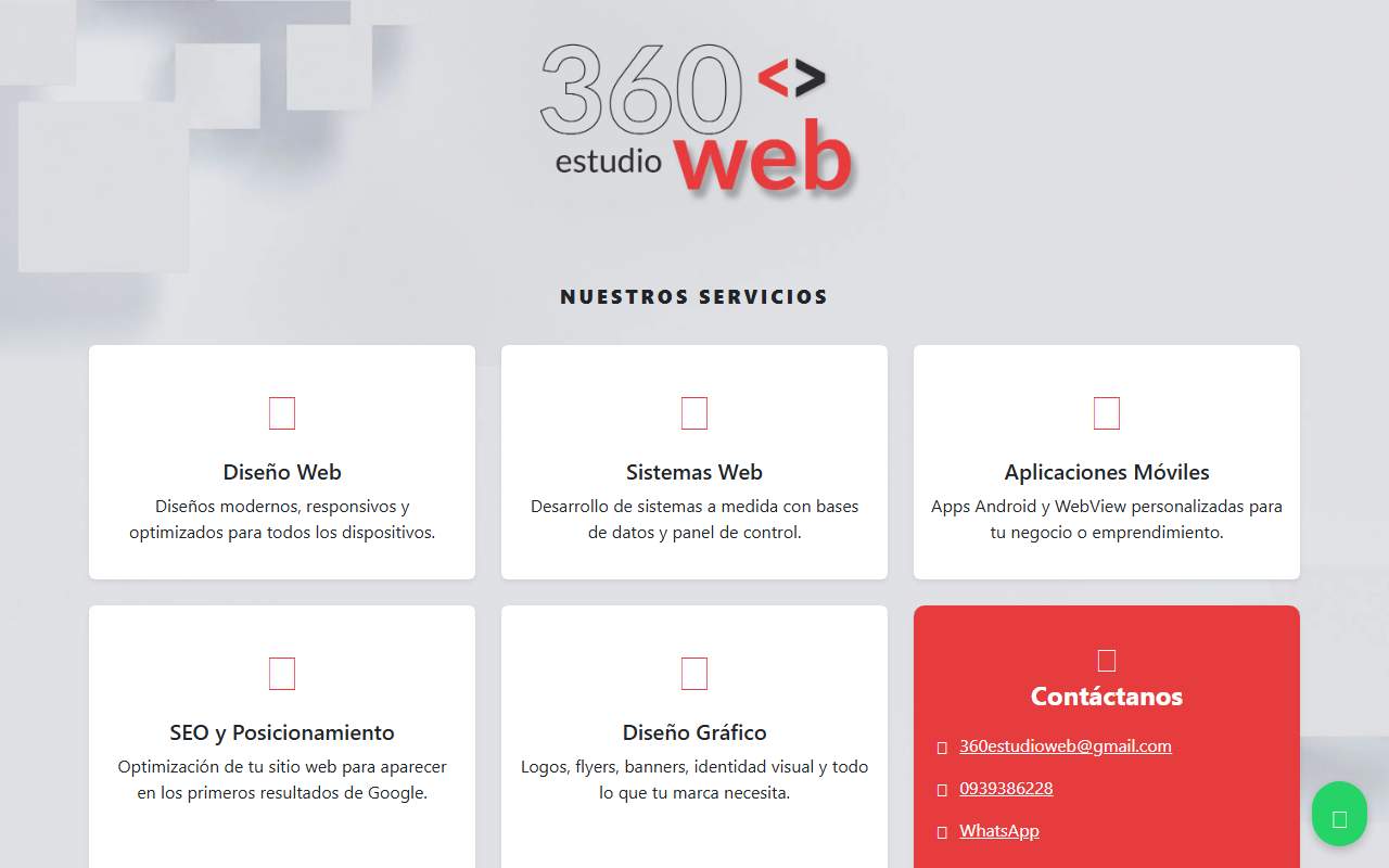 360estudioweb.com screenshot
