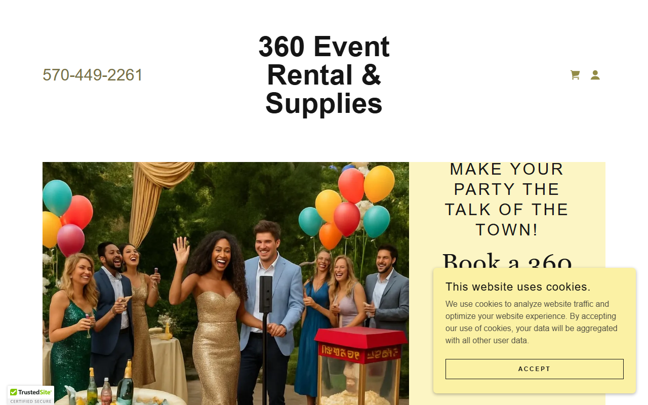 360eventbooth.com screenshot