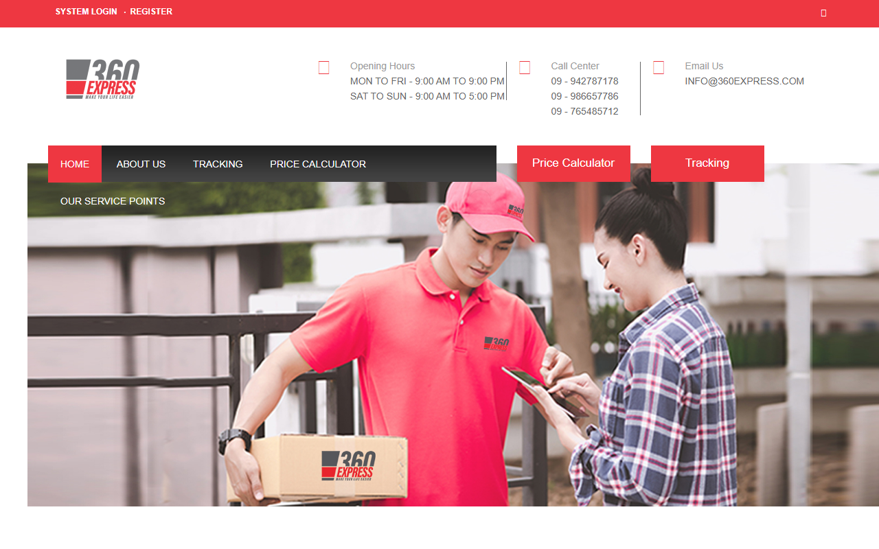 360express.com screenshot