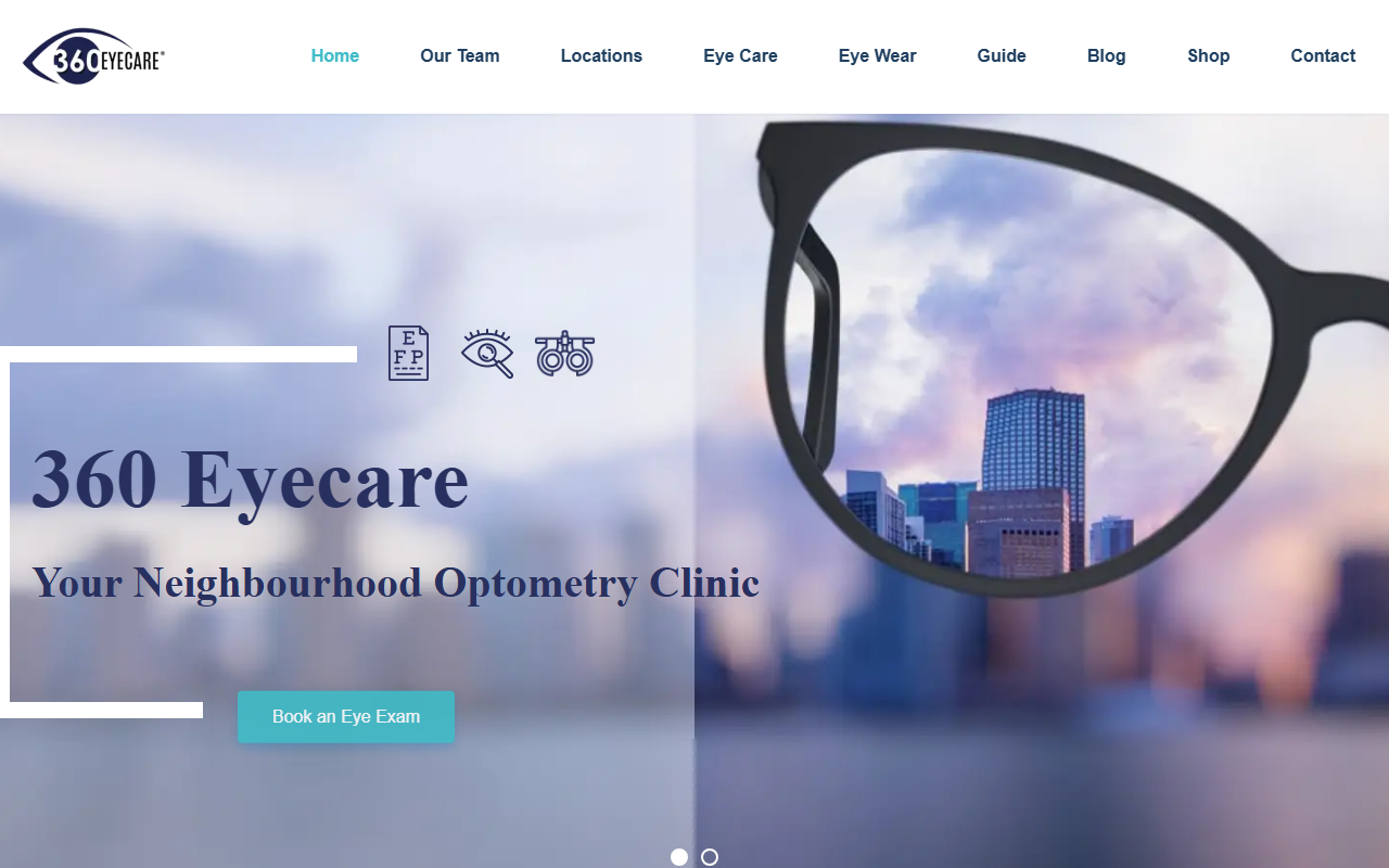 360eyecare.com screenshot
