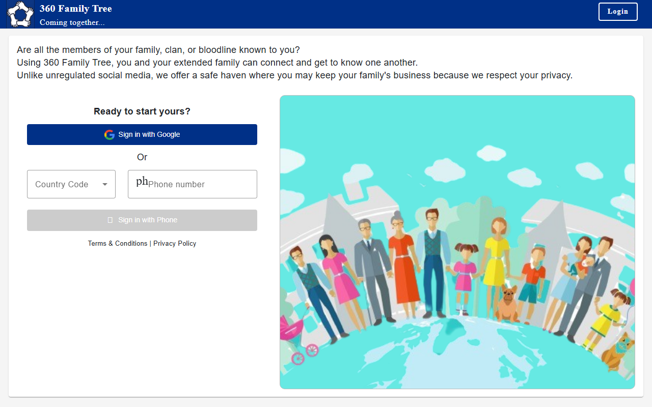 360familytree.com screenshot