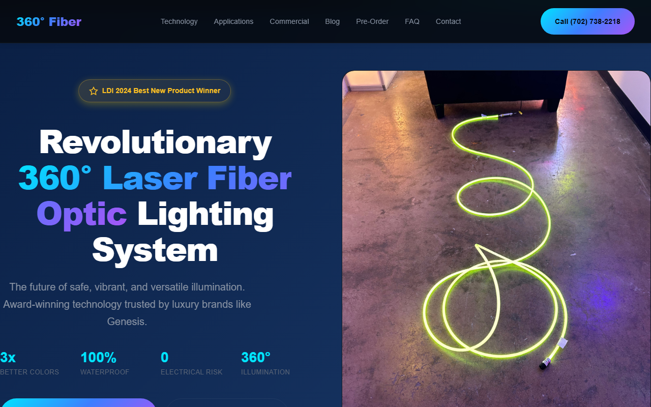 360fiberlighting.com screenshot
