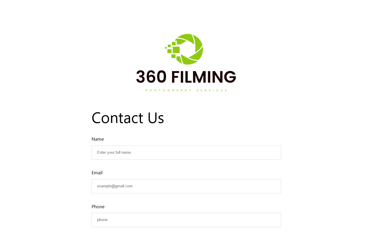 360filming.com screenshot