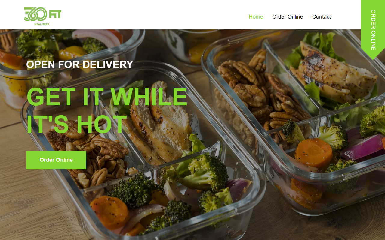 360fitmealprep.com screenshot