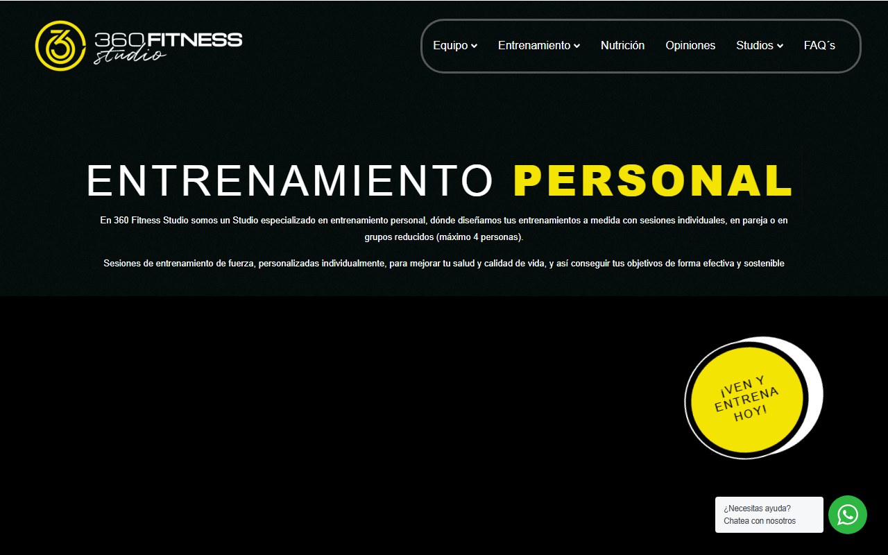 360fitnesstudio.com screenshot