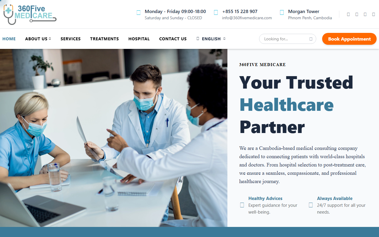 360fivemedicare.com screenshot