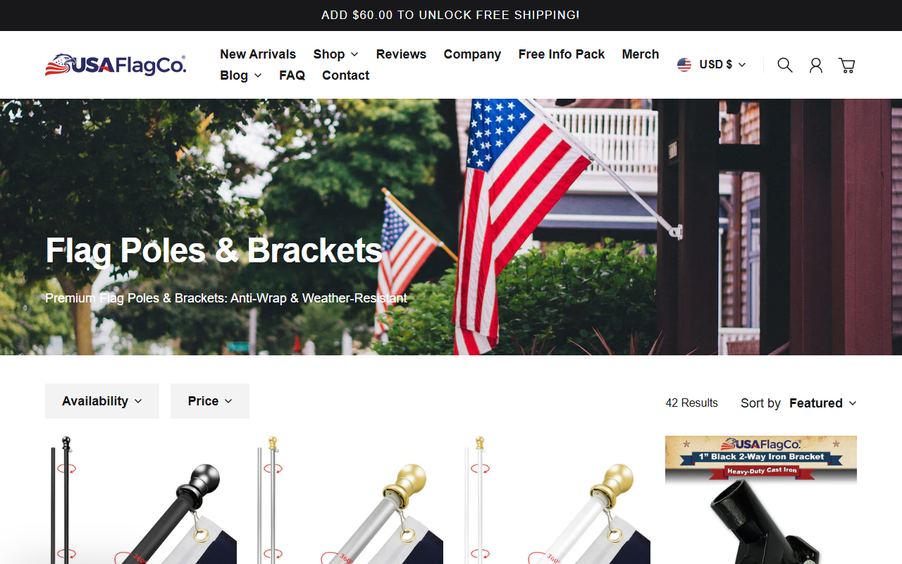 360flagpole.com screenshot