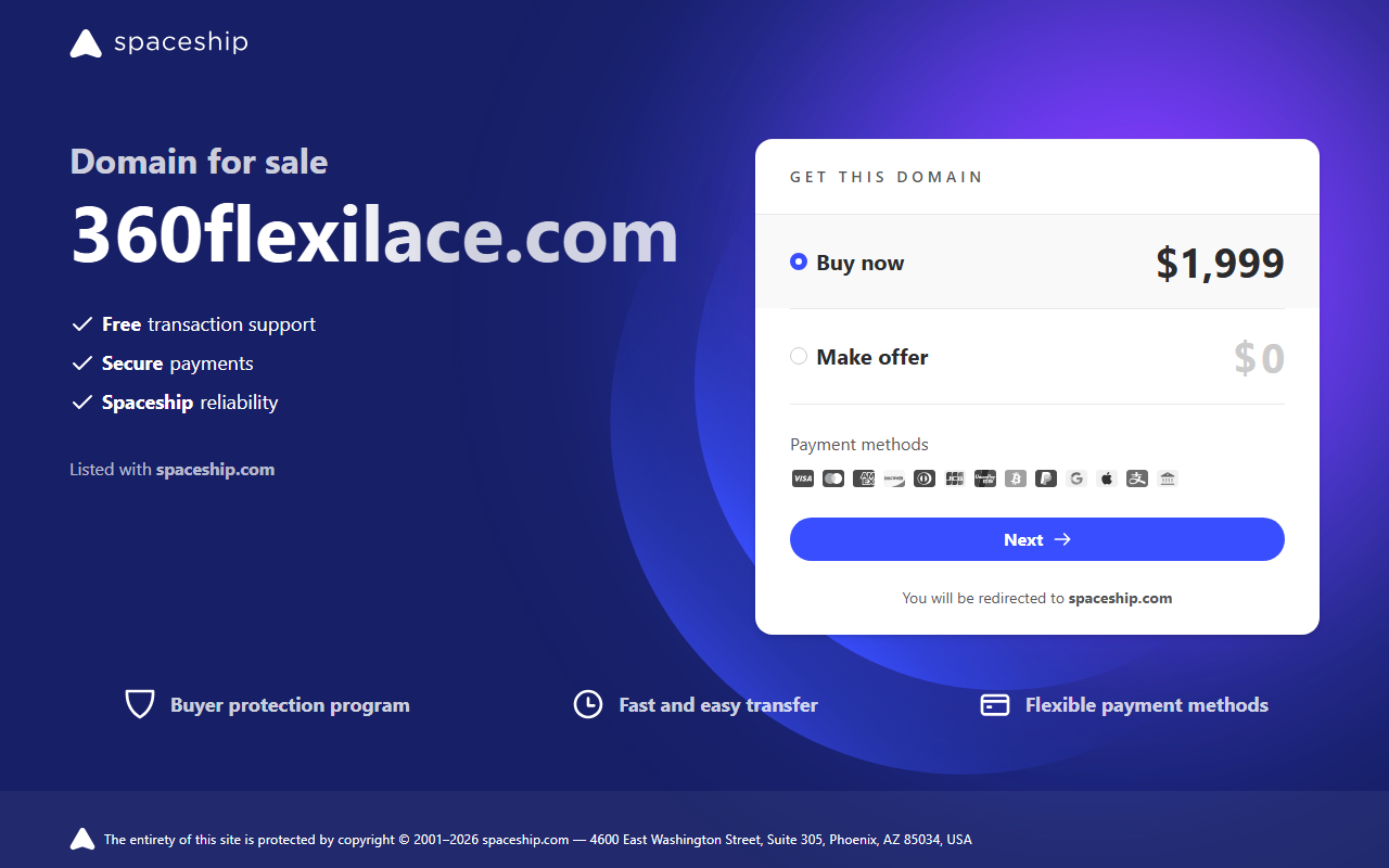 360flexilace.com screenshot