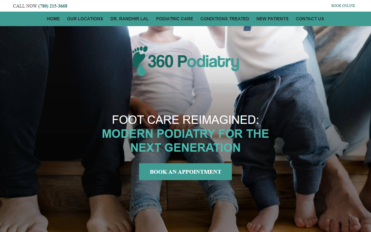 360footdoctor.com screenshot