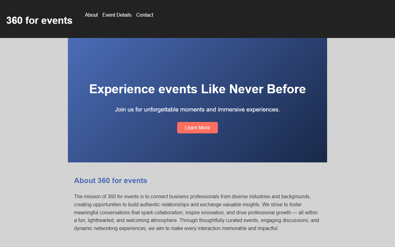 360forevents.com screenshot