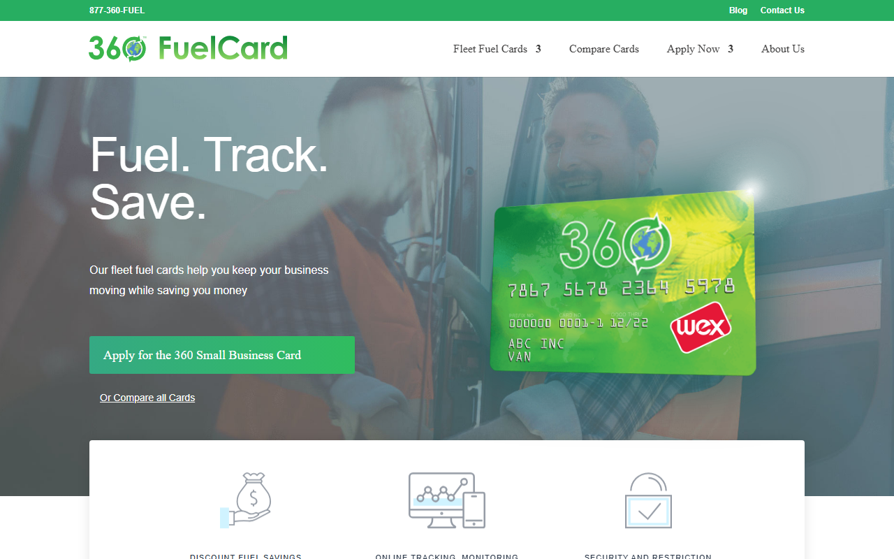 360fuelcard.com screenshot