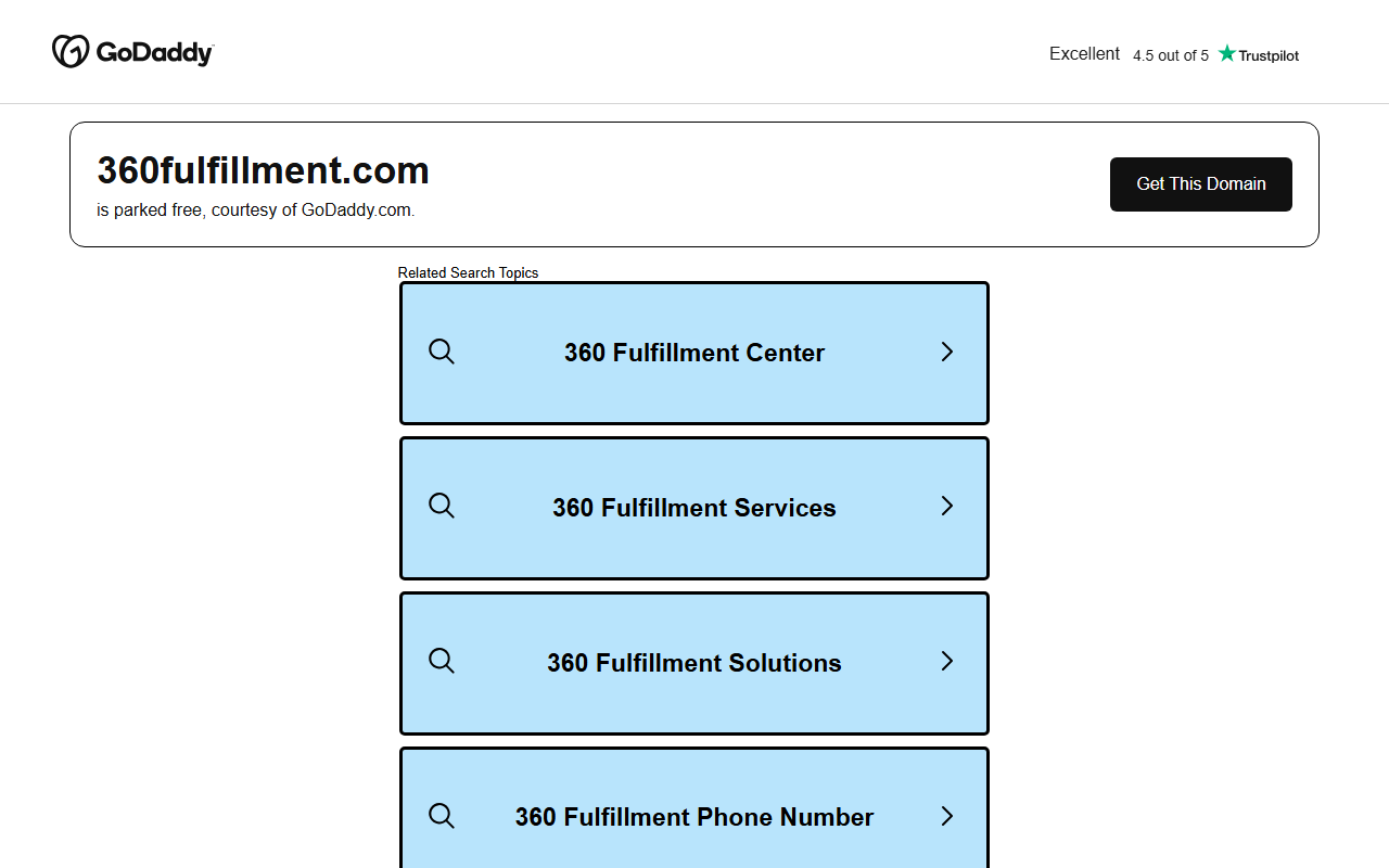 360fulfillment.com screenshot