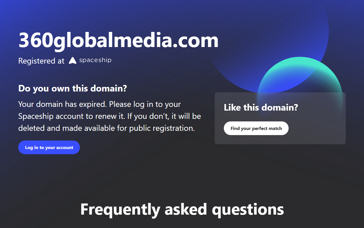 360globalmedia.com screenshot