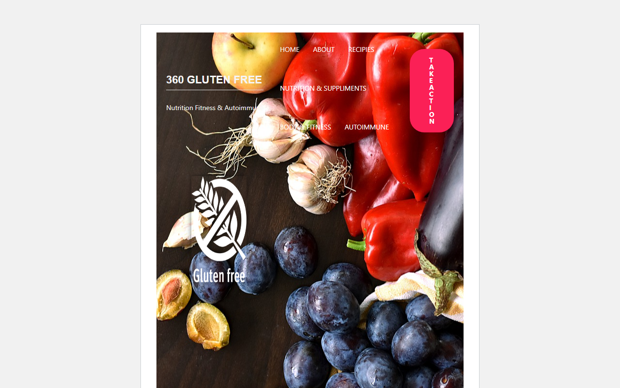 360glutenfree.com screenshot