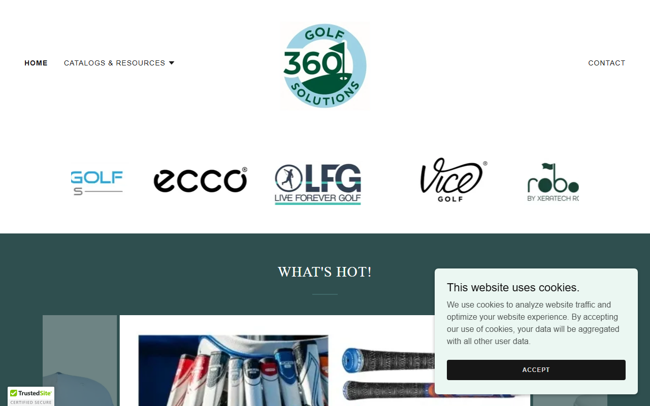 360golfsolutions.com screenshot