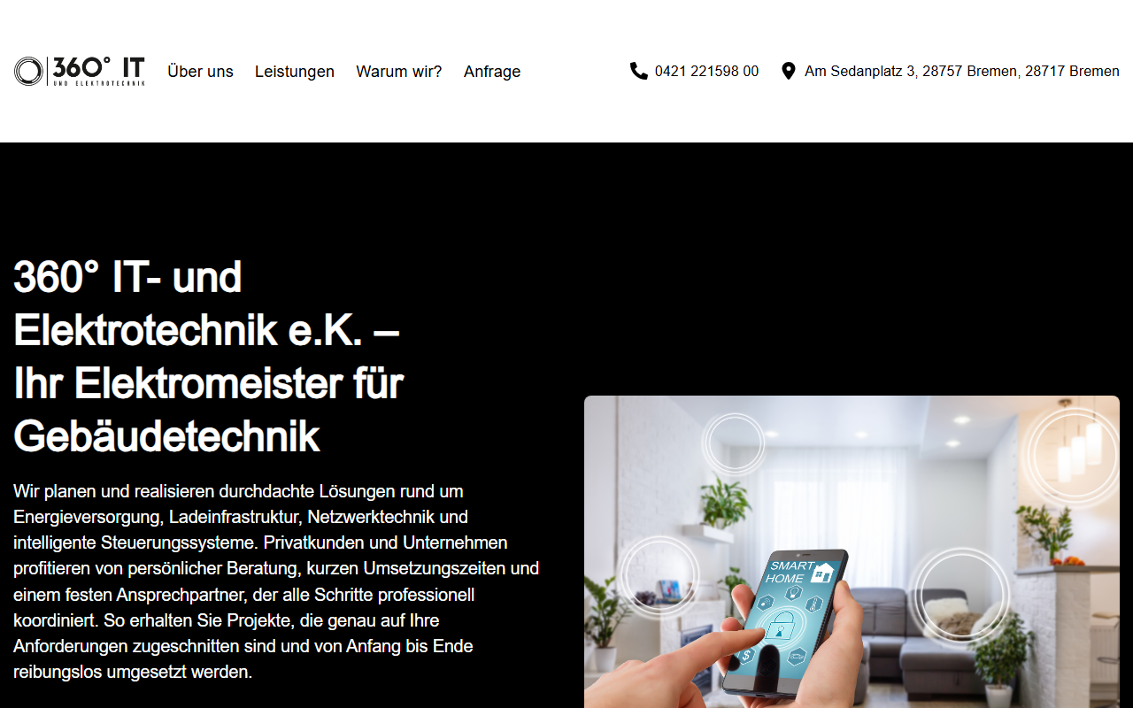 360grad-elektro.com screenshot