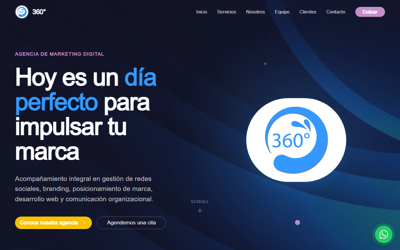 360gradosagencia.com screenshot