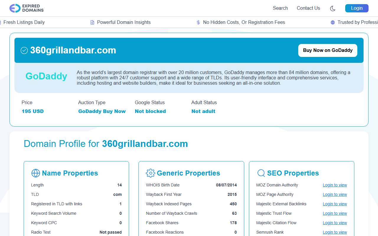 360grillandbar.com screenshot