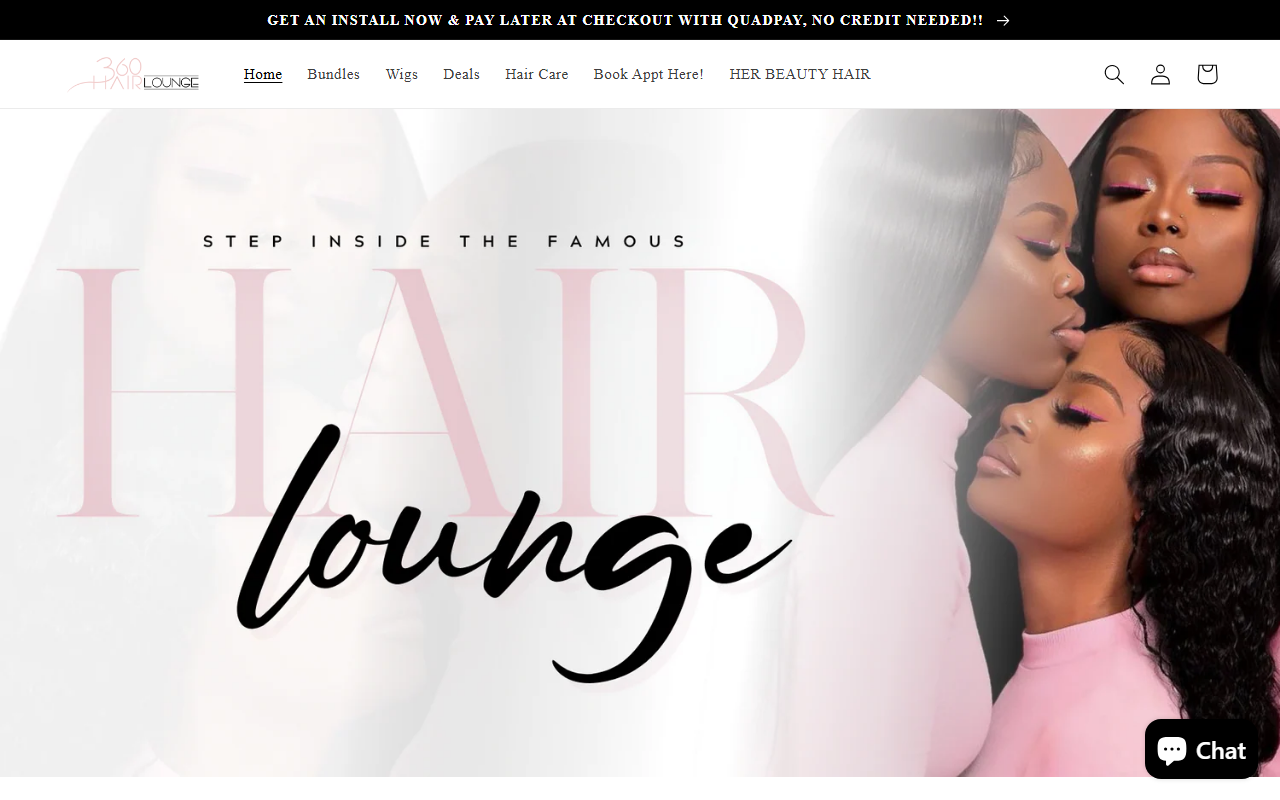 360hairlounge.com screenshot