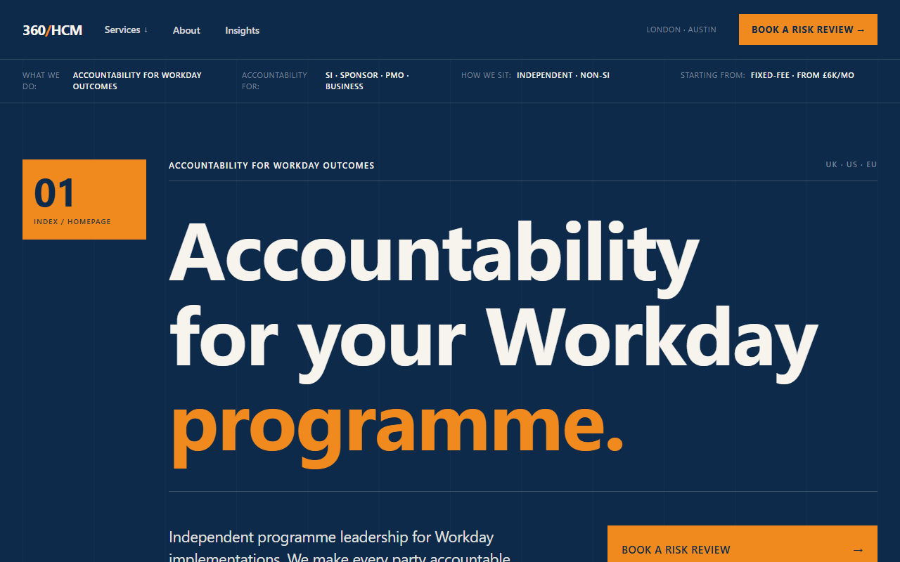 360hcmconsulting.com screenshot