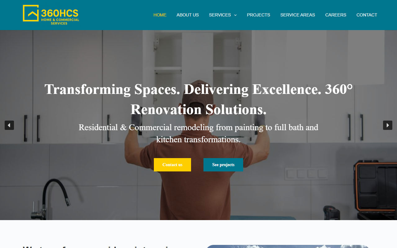 360hcservices.com screenshot