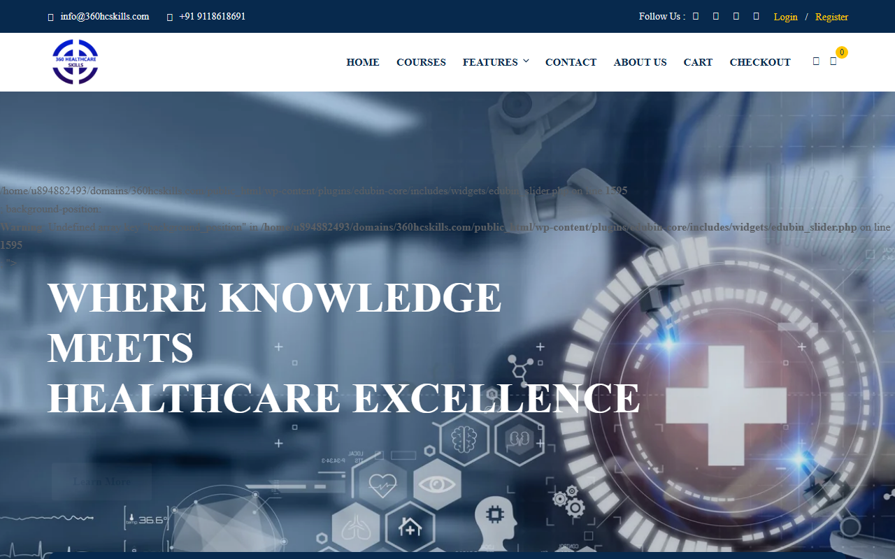 360hcskills.com screenshot